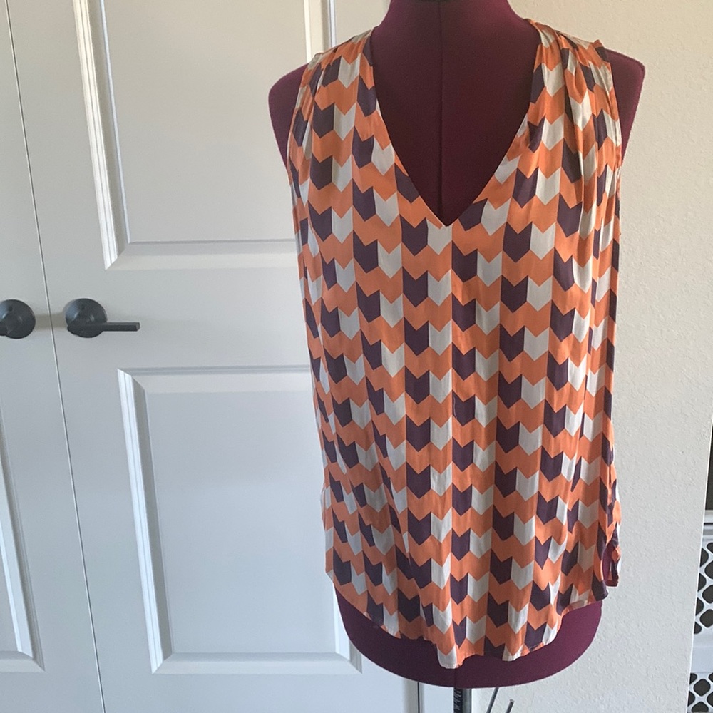 Ro & De V-Neck Sleeveless Blouse